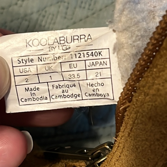 Koolaburra by UGG Zip-Up Boots - Girls size 2 - Picture 16 of 16